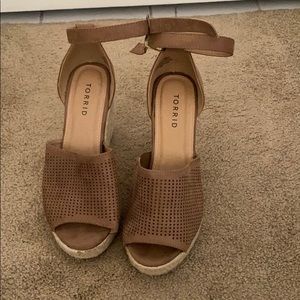 Torrid tan brown wedges